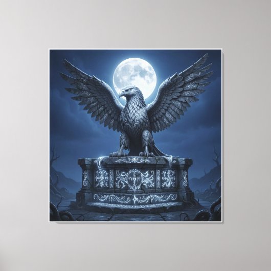 Het Zilveren Maanreliek Canvas Afdruk (Voorkant)