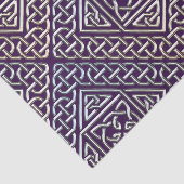 Het zilveren Paarse Vierkante Patroon van de Tissuepapier (Detail)