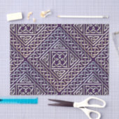 Het zilveren Paarse Vierkante Patroon van de Tissuepapier (Craft)