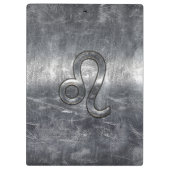 Het zilveren Teken van de Dierenriem van de Leeuw Klembord (Achterkant)