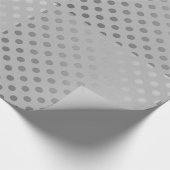 Het zilveren Verpakkende Document van het Linnen Cadeaupapier (Hoek)