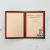 Het zingen Gepersonaliseerde de Katten van Feestdagen Kaart (Binnen)