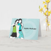 Het Zingen van de Meisjes van de heup Kaart (Gele Bloem)