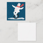 Het zingen van de Polar Beer Holiday Kaart past he Notitiekaartje (Voorkant / Achterkant)