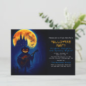 Het zingen van Halloween Pumpkin Kaart (Staand voorkant)