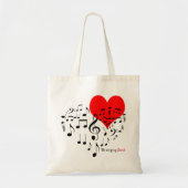 Het zingende hart Romantic Tote Bag (Voorkant)