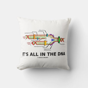 Het zit allemaal in de DNA-Humor voor moleculaire Kussen