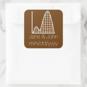 Het zit in chocolade Sticker (Tas)