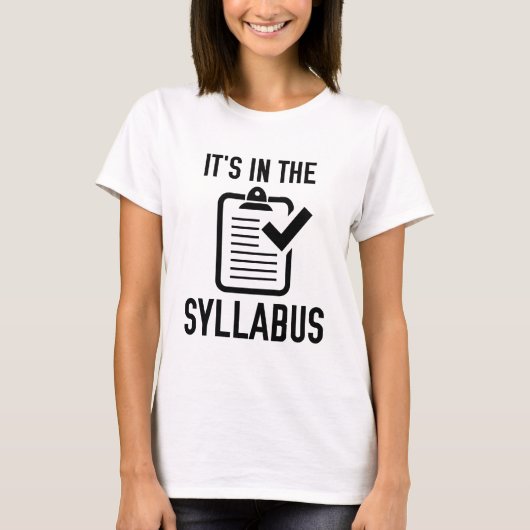 Het zit in de Syllabus T-shirt (Voorkant)