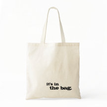 Het zit in de tas grappige, leuke simpele canvas t