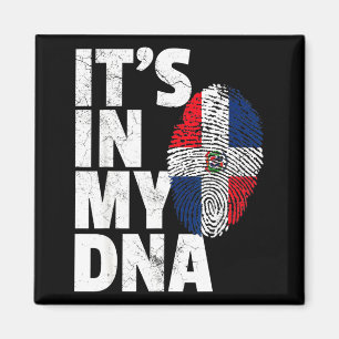 Het Zit In Dna Dominicaanse Republiek Vlag Kerstmi Magneet