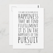 Het zit in het geluk van de achtervolging | INSPIR Briefkaart (Voorkant / Achterkant)