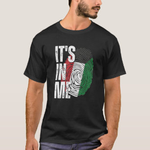 Het zit in mij Koeweitse vlag Vingerafdruk Koeweit T-shirt