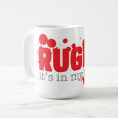 Het zit in mijn bloed koffiemok (Voorkant links)