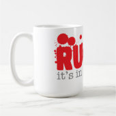 Het zit in mijn bloed koffiemok (Links)