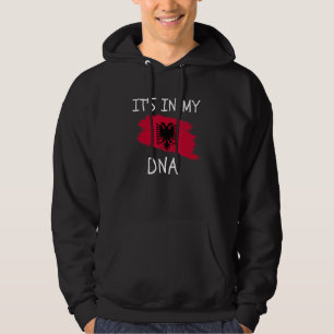 Het zit in mijn DNA Albanese Vlag Trots op Albanes Hoodie
