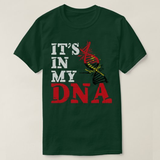 Het zit in mijn DNA Angola T-shirt (Design voorkant)