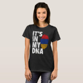 HET ZIT IN MIJN DNA Armeense Armeense Vlag T Shirt (Voorkant volledig)