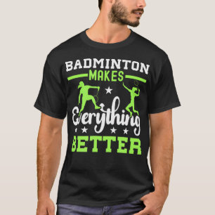 Het Zit In Mijn Dna Badminton Shuttle Cock Racket  T-shirt