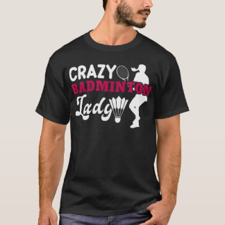 Het Zit In Mijn Dna Badminton Shuttle Cock Racket  T-shirt