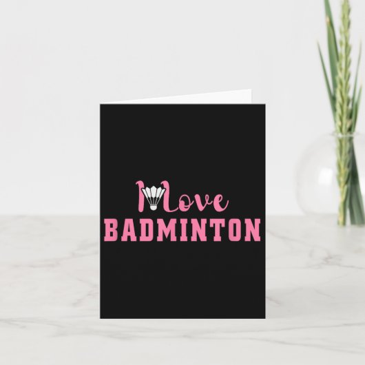 Het zit in mijn DNA Badminton Shuttle Racket Badmi Kaart (Voorkant)