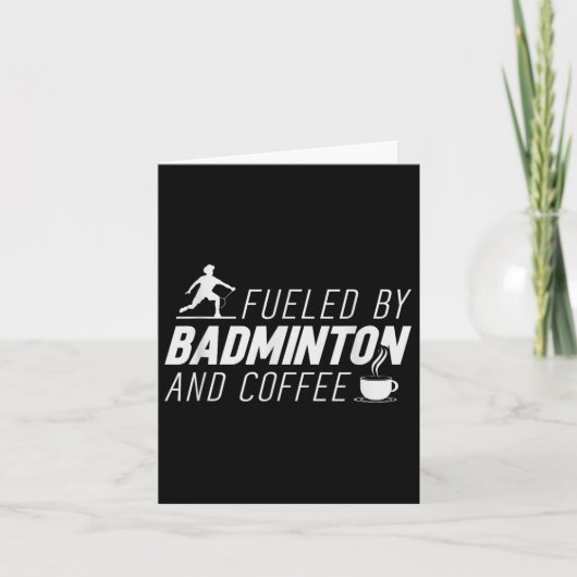 Het zit in mijn DNA Badminton Shuttle Racket Badmi Kaart (Voorkant)