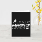 Het zit in mijn DNA Badminton Shuttle Racket Badmi Kaart (Gele Bloem)
