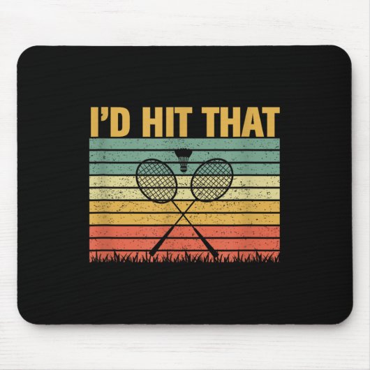 Het zit in mijn DNA Badminton Shuttle Racket Badmi Muismat (Voorkant)