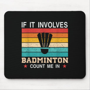 Het zit in mijn DNA Badminton Shuttle Racket Badmi Muismat
