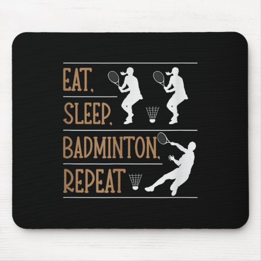 Het zit in mijn DNA Badminton Shuttle Racket Badmi Muismat (Voorkant)