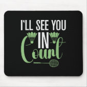 Het zit in mijn DNA Badminton Shuttle Racket Badmi Muismat (Voorkant)