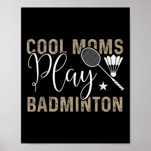 Het zit in mijn DNA Badminton Shuttle Racket Badmi Poster (Voorkant)