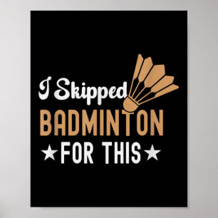 Het zit in mijn DNA Badminton Shuttle Racket Badmi Poster
