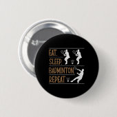 Het zit in mijn DNA Badminton Shuttle Racket Badmi Ronde Button 5,7 Cm (Voorkant /achterkant)