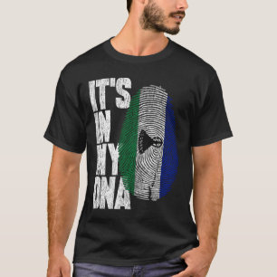 Het zit in mijn DNA Basotho trotse Lesotho vlag T-shirt