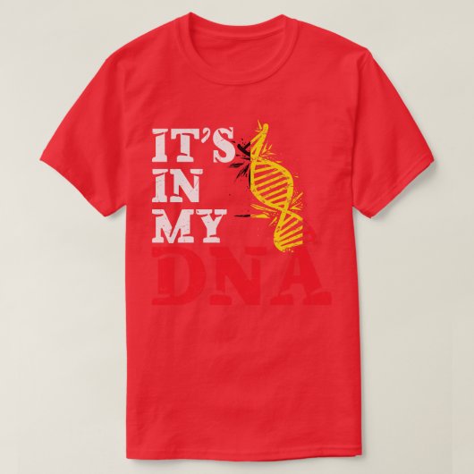 Het zit in mijn DNA België T-shirt (Design voorkant)