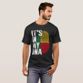 Het zit in mijn DNA Benins Afrikaner Afro Afrika B T-shirt (Voorkant volledig)