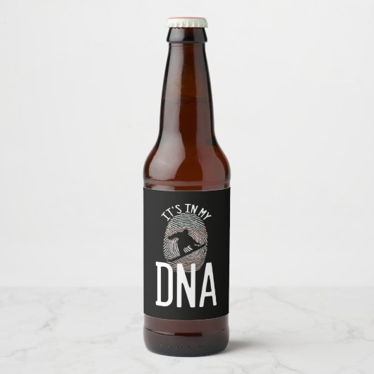 Het zit in mijn DNA Bier Etiket (Voorkant)