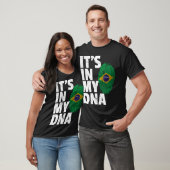 Het zit in mijn DNA Braziliaanse vlaggentrots T-shirt (Unisex)