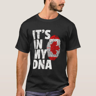 Het zit in mijn DNA Canada Canadese vlag blad esdo T-shirt