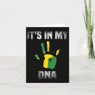 Het zit in mijn DNA citaat Jamaicaanse vlag voor m Kaart