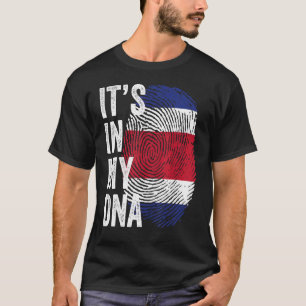 Het Zit In Mijn Dna Costa Ricaanse Vlag Costa Rica T-shirt