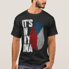 Het zit in mijn DNA Czechia Shirt Proud Hispanic G