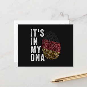 Het zit in mijn DNA - de Duitse vlag Briefkaart