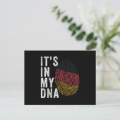Het zit in mijn DNA - de Duitse vlag Briefkaart (Staand voorkant)