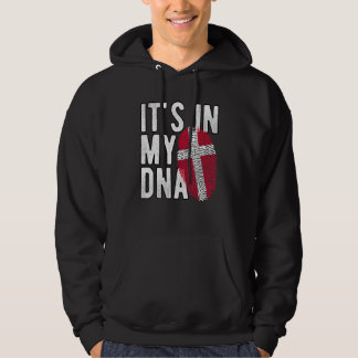 het zit in mijn DNA Denemarken vlag Vingerafdruk Hoodie