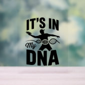 Het zit in mijn DNA disc golf Acryl Bord (Neutraal)