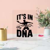 Het zit in mijn DNA disc golf Acryl Bord (Huwelijk)