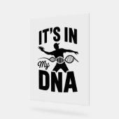 Het zit in mijn DNA disc golf Acryl Bord (Hoek)