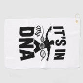 Het zit in mijn DNA disc golf Golfhanddoek (Horizontaal)